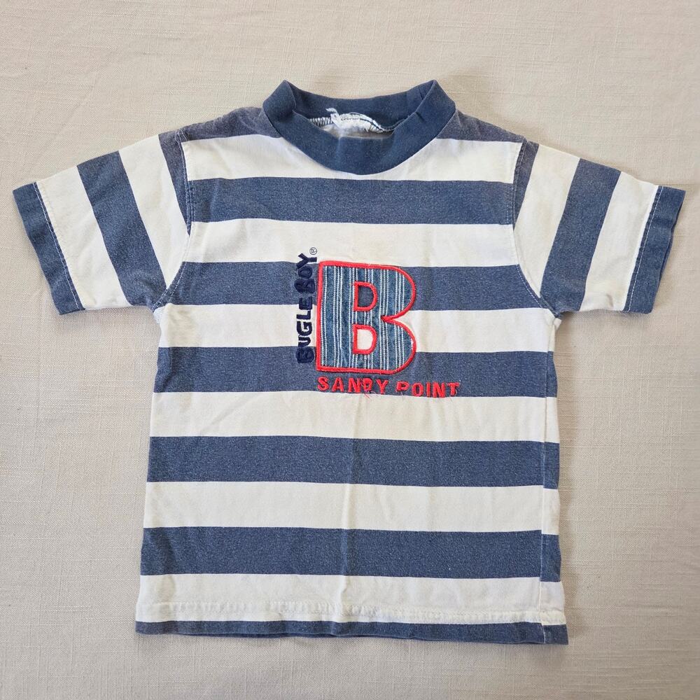 Vintage Bugle Boy Striped Tee 4t